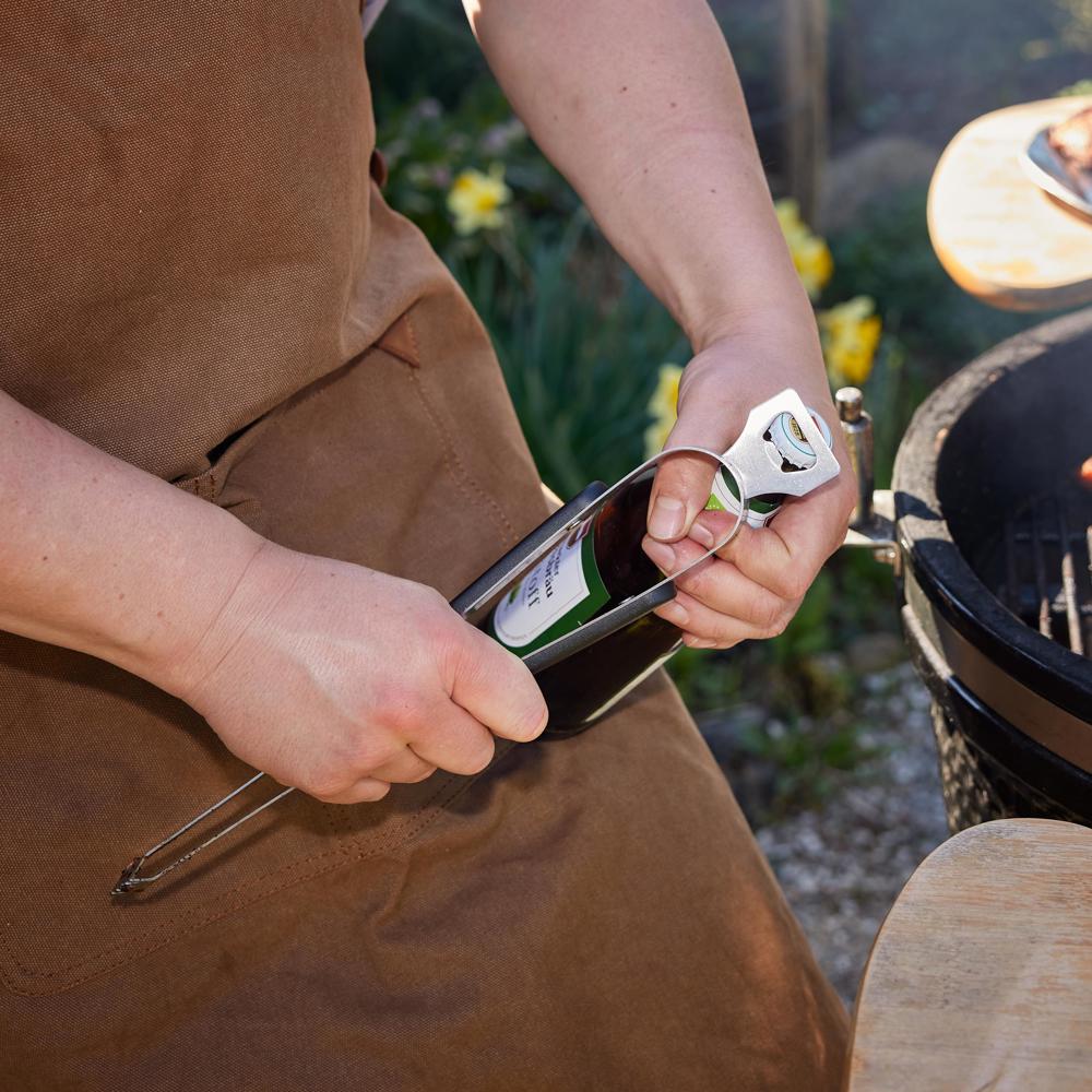 Grillzange "Opener" mit Kapselheber, 35 cm