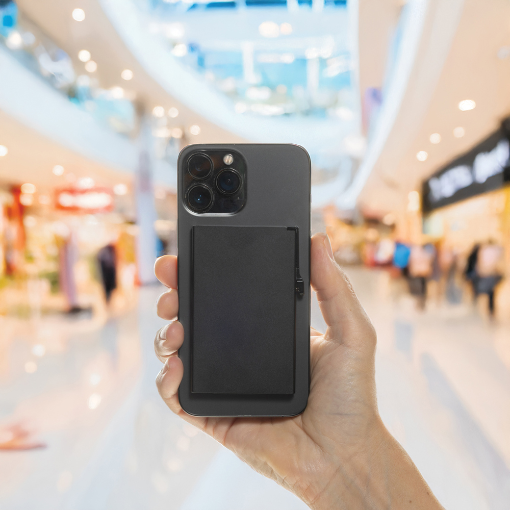 Magnetischer RFID-Kartenhalter aus Aluminium für Smartphones