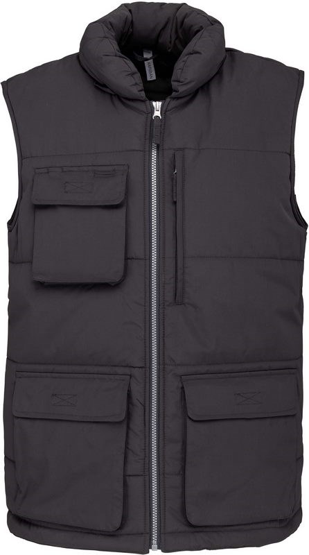 WK. Designed To Work Bodywärmer wattiert - Dunkel Grau