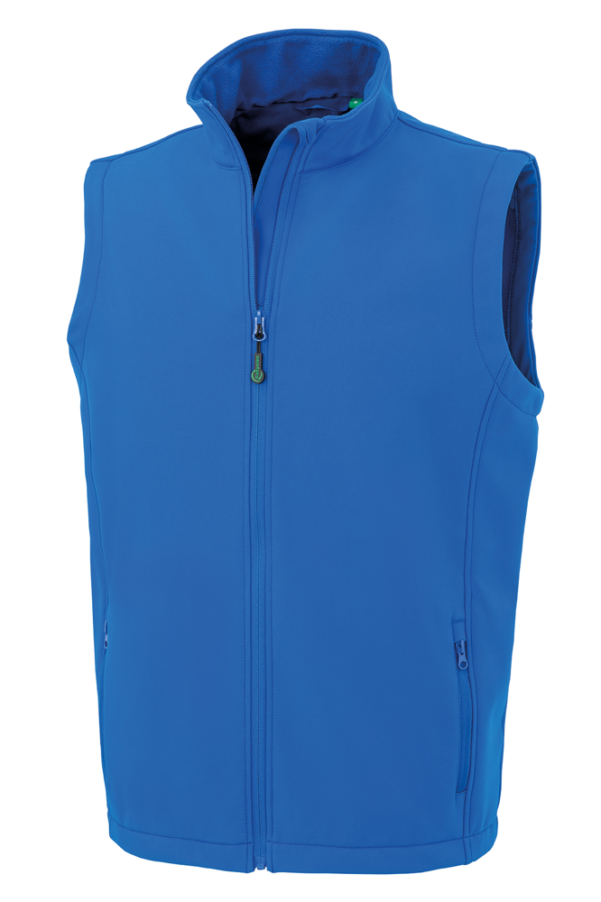 R902M - Recycelter Softshell-Bodywarmer für Herren - Royal