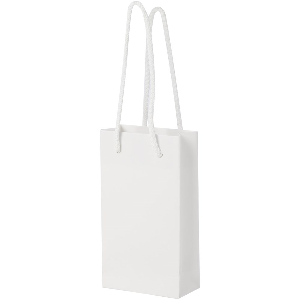 Handgefertigte 170 g/m² Integra-Papiertüte mit Kordelgriffen – klein Handgefertigte 170 g/m² Integra-Papiertüte mit Kordelgriffen – klein