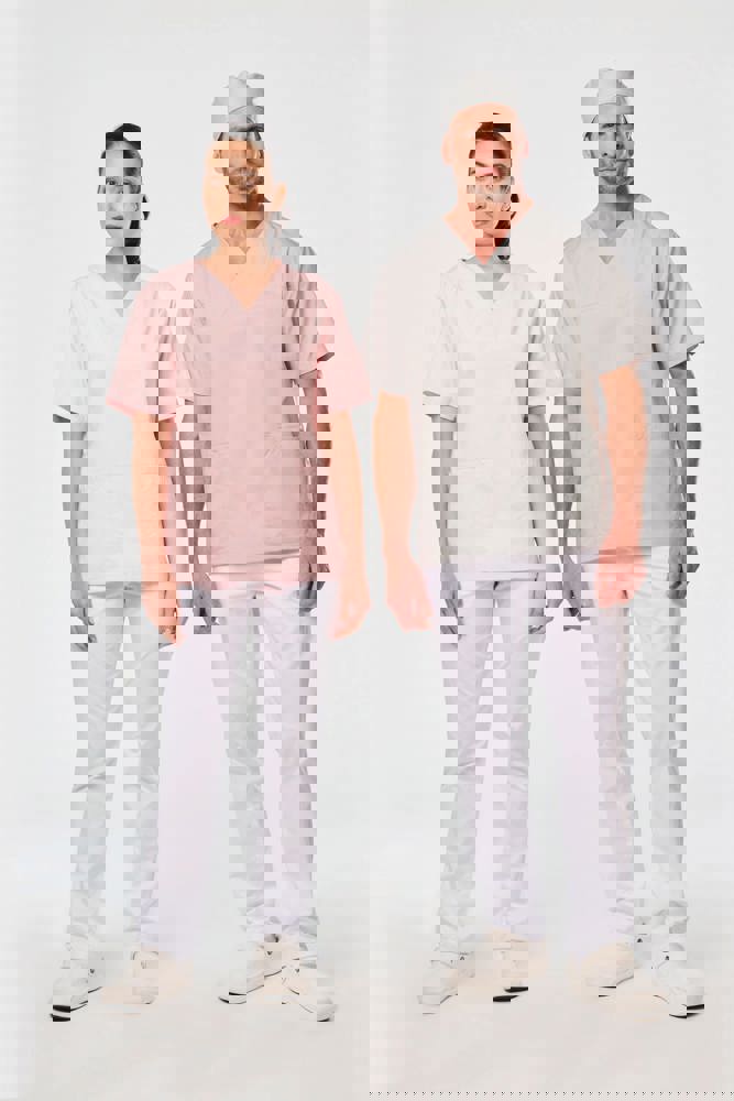 WK507C - Kurzärmlige Unisex-Tunika aus Baumwollpolyester