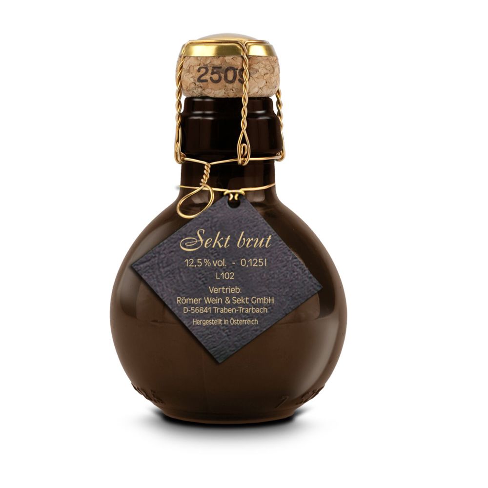 Kleinste Sektflasche der Welt! Blumengesteck - Inklusive Geschenkkarton in Blau, 125 ml Kleinste Sektflasche der Welt! Blumengesteck - Inklusive Geschenkkarton in Blau, 125 ml