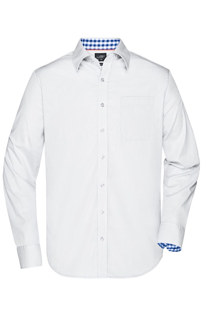 Men's Plain Shirt - White/royal-white (ca. Pantone white
2935C)