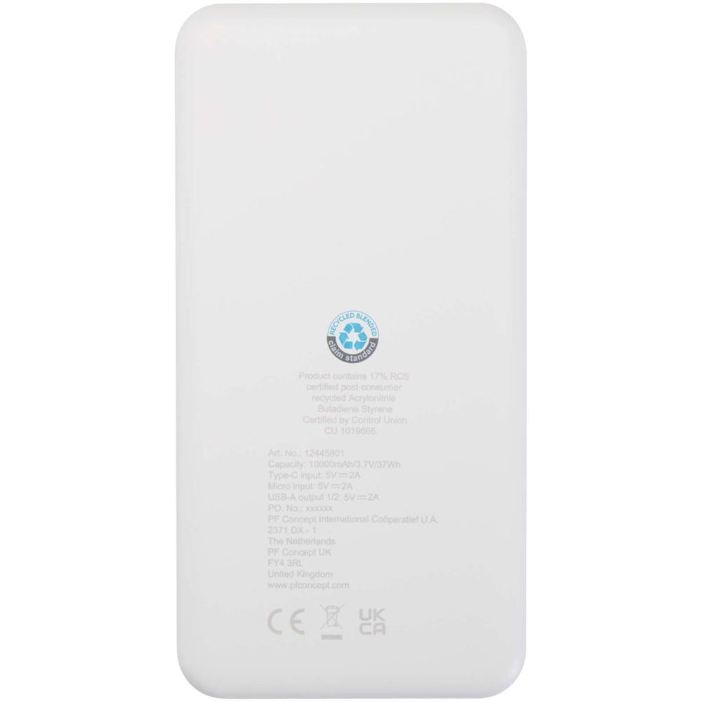 Intan 10 W 10.000 mAh Powerbank aus recyceltem Kunststoff