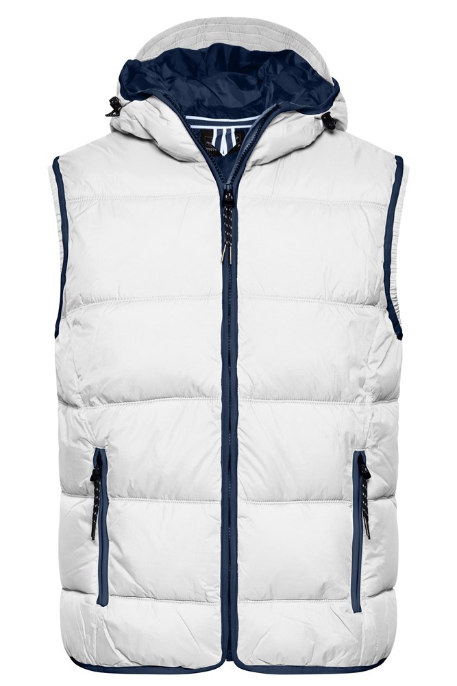 Men's Maritime Vest - White/navy (ca. Pantone white
296C)