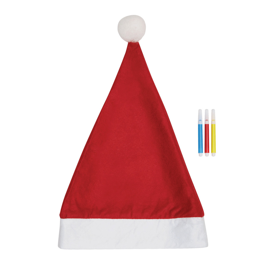 COLOURFUL HAT - Bemalbare Filz-Weihnachtsmann-Mütze