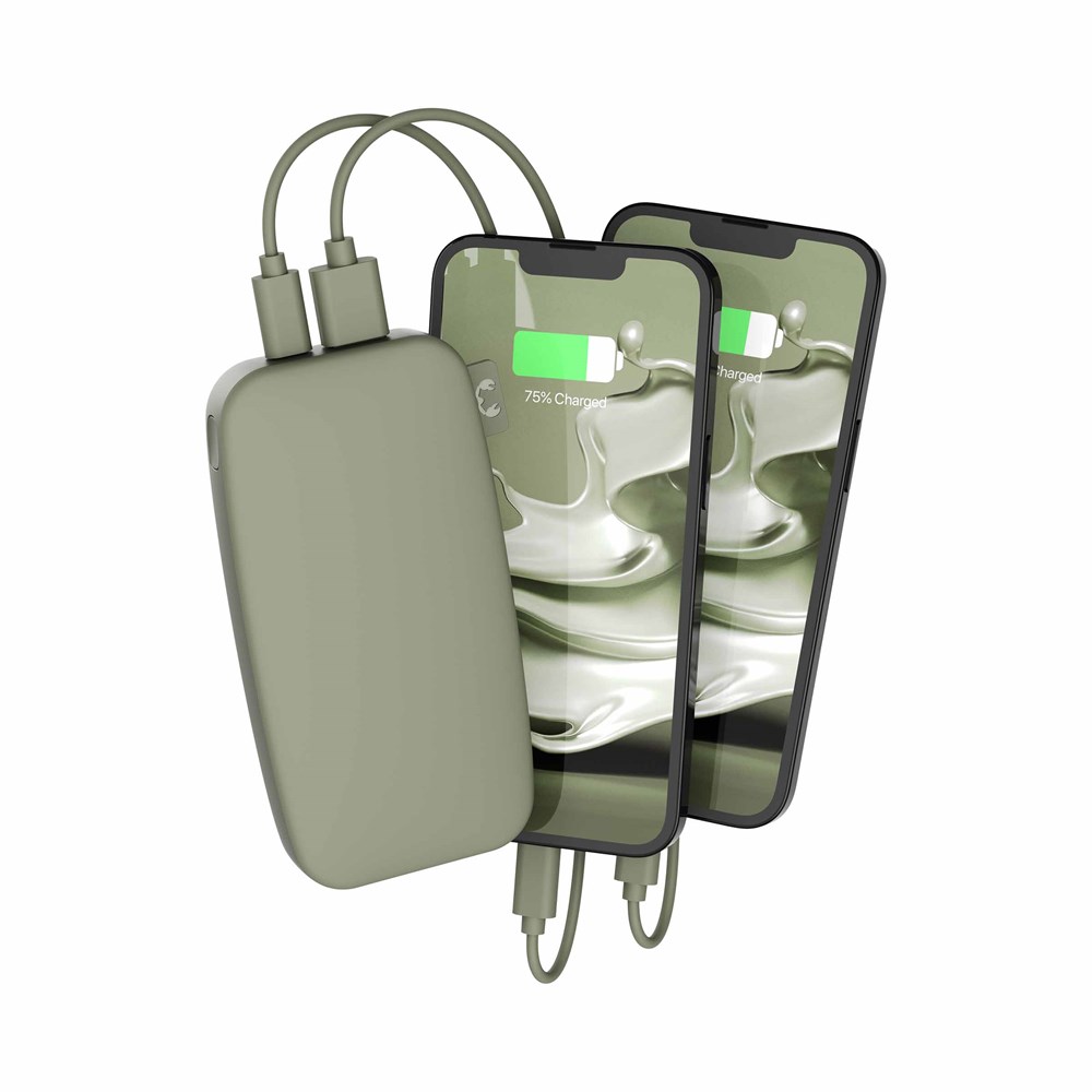 Fresh 'n Rebel Powerbank 12000 mAh USB-C Dried Green