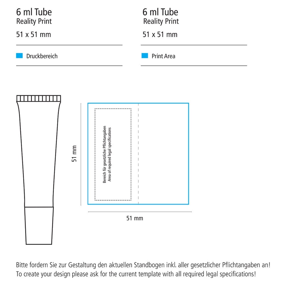 Lippenbalsam, 6 ml (weiß) Lippenbalsam, 6 ml (weiß)