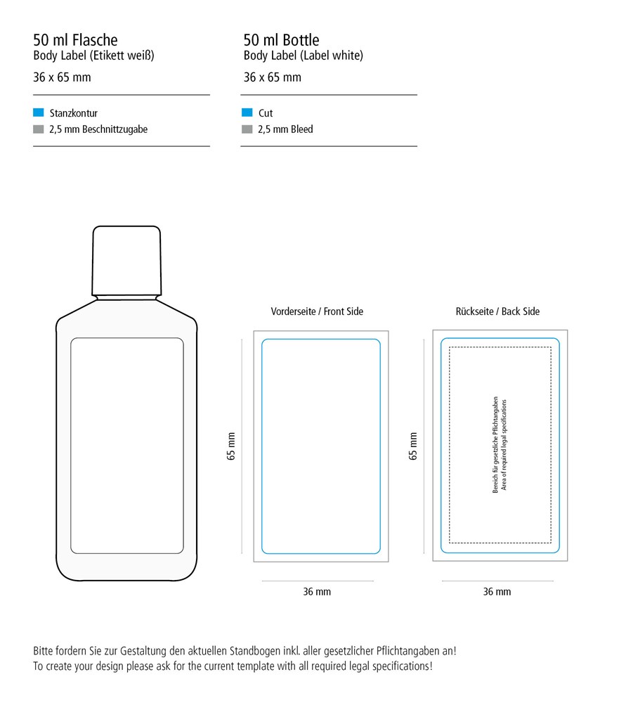 Handwaschpaste, 50 ml, Body Label (R-PET)
