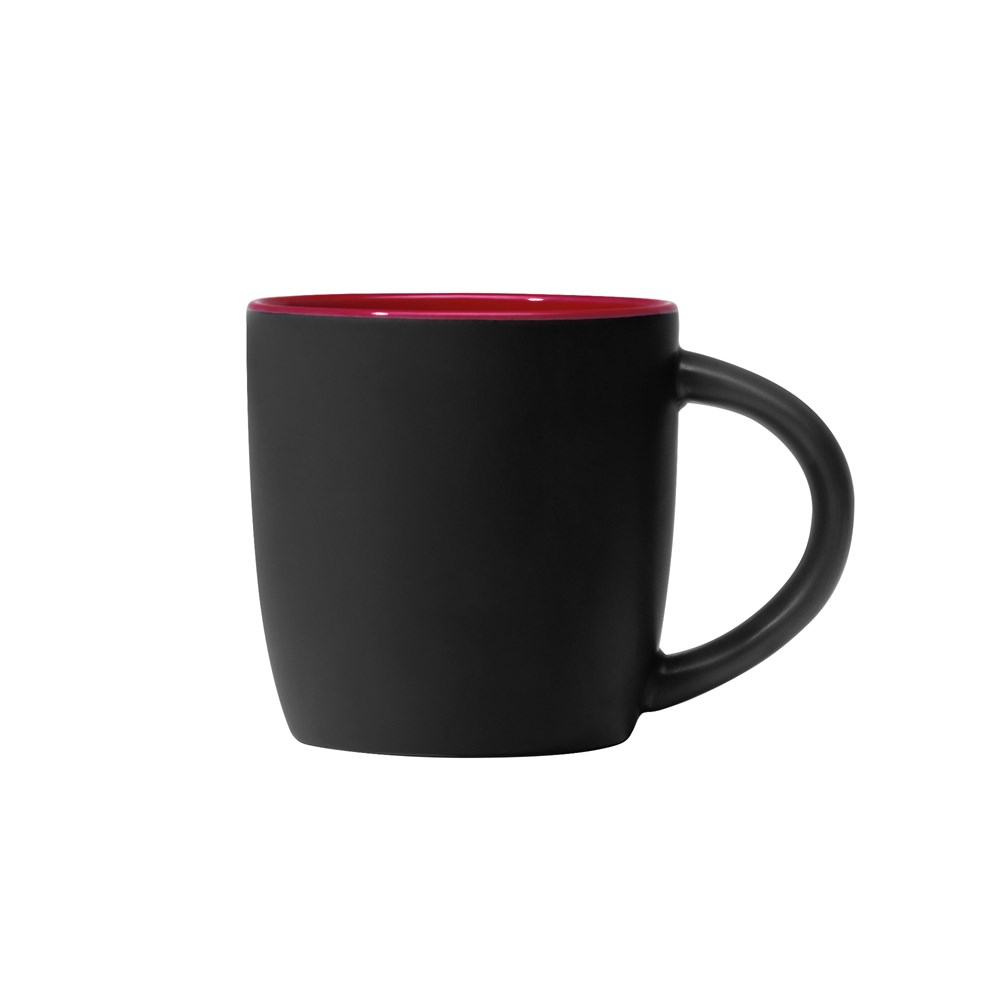 Zanzibar - 355 ml Keramiktasse - Mattschwarz mit Farbeffekt im Innenraum Zanzibar - 355 ml Keramiktasse - Mattschwarz mit Farbeffekt im Innenraum