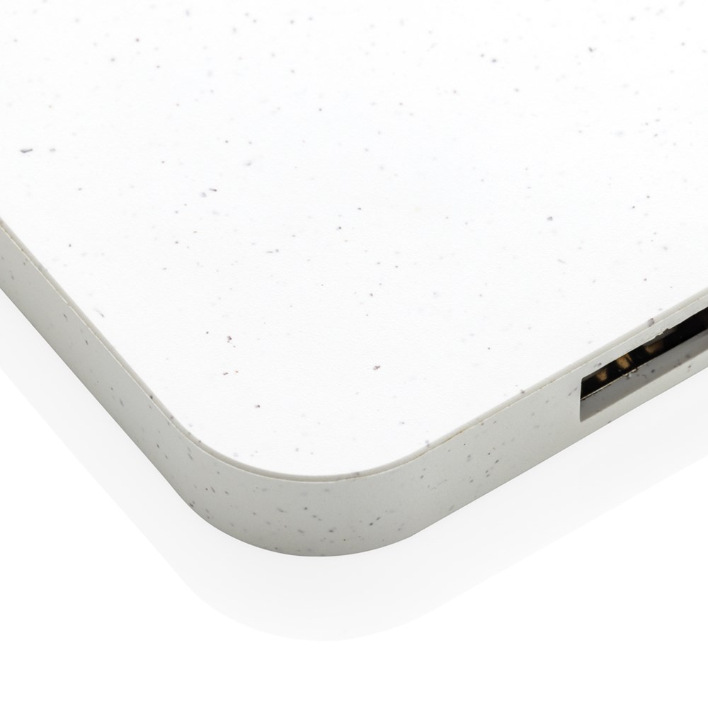 10W Wireless Charger aus RSC recycl. Kunststoff mit Dual-USB 10W Wireless Charger aus RSC recycl. Kunststoff mit Dual-USB