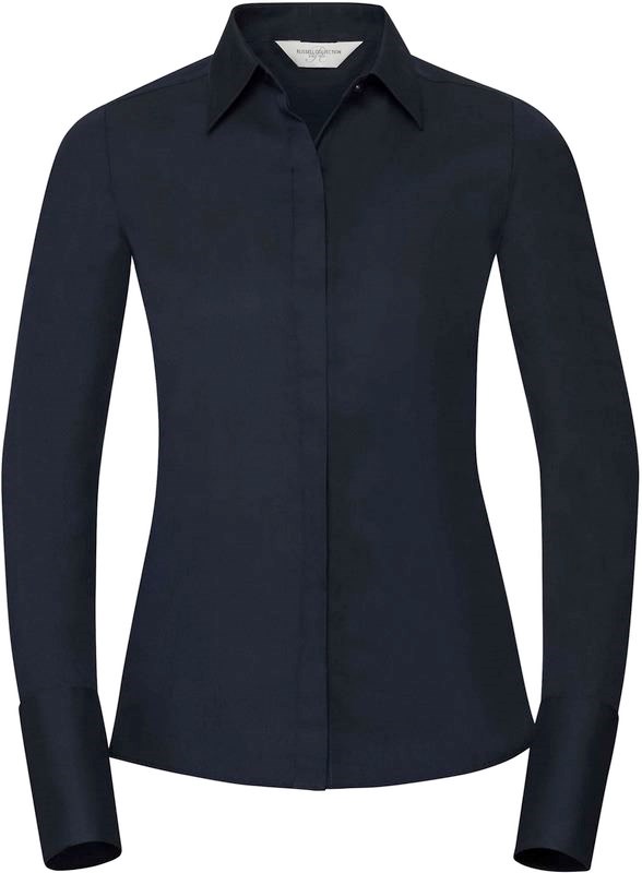Russell Ladies' Long Sleeve Ultimate Stretch - Helles Marine