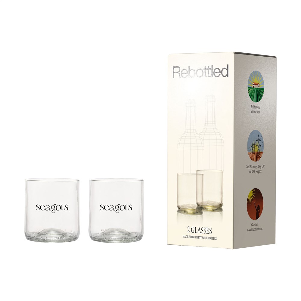 Rebottled® Short Tumbler 2-pack Trinkgläsern Rebottled® Short Tumbler 2-pack Trinkgläsern