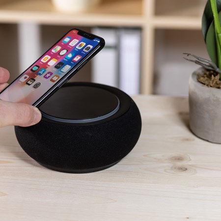 Wireless Charger Lautsprecher 10 W Lio-Schwarz Wireless Charger Lautsprecher 10 W Lio-Schwarz