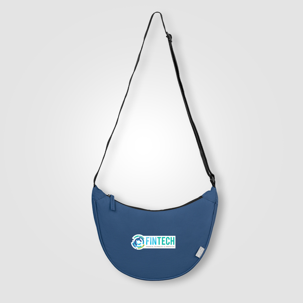 Lucca – Verstellbare Umhängetasche aus rPET-Nylon – 4.5 L - Marineblau (#3B4559)