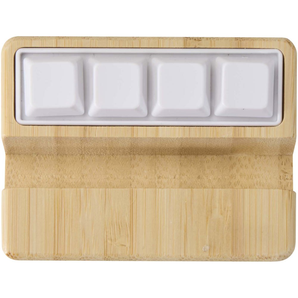 Algol Smartphonehalterung  aus recyceltem Kunststoff mit Fidget-Toy mit Bambusdetails