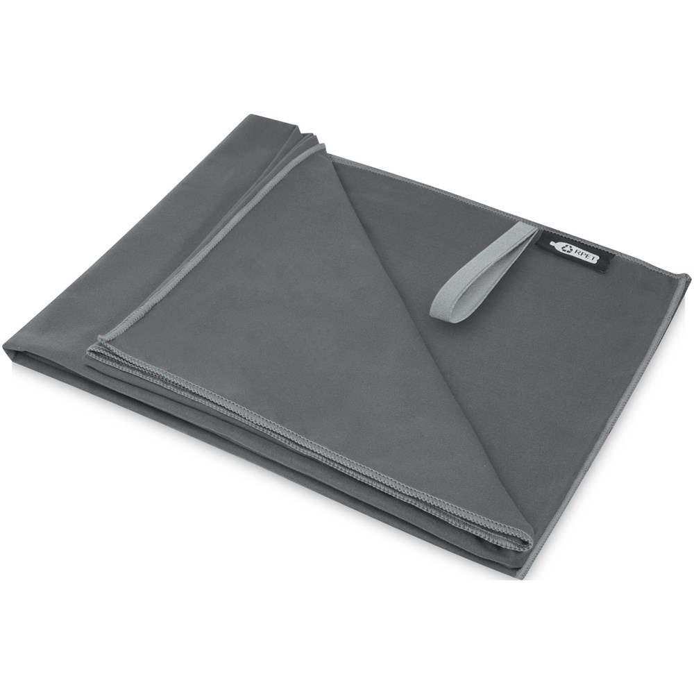 Pieter ultraleichtes und schnell trocknendes Handtuch aus rPET 130 x 80 cm Pieter ultraleichtes und schnell trocknendes Handtuch aus rPET 130 x 80 cm