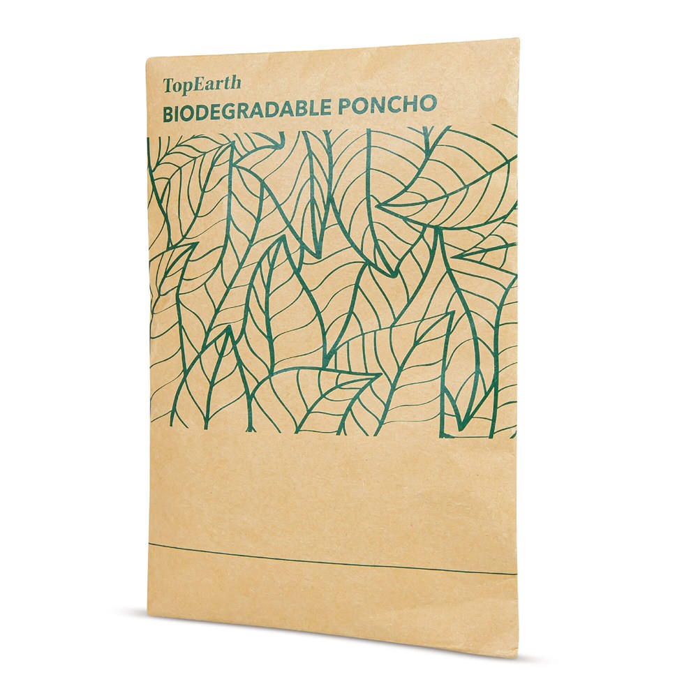 Biologisch abbaubarer Regenponcho