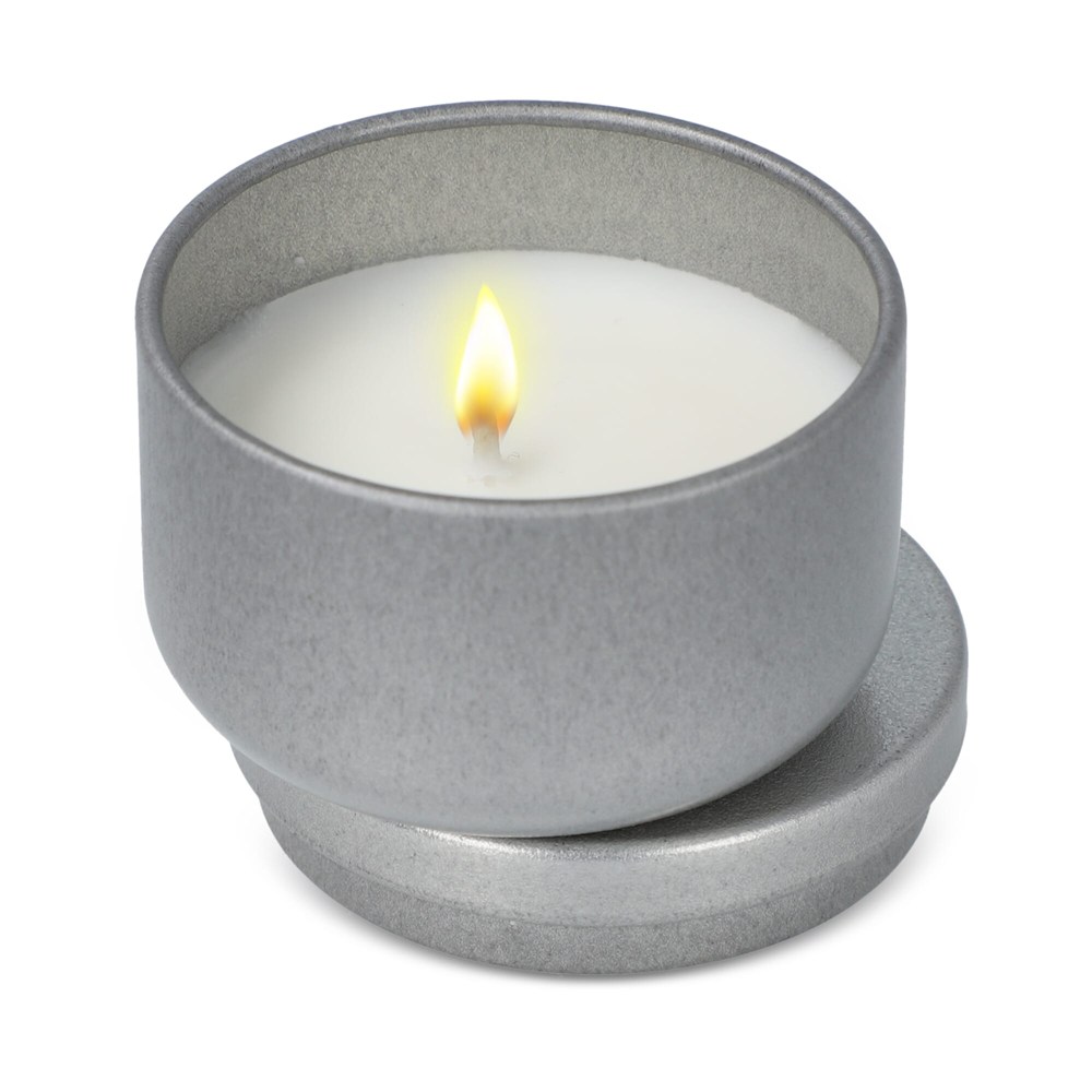 Asana unparfümierte Kerze auf Pflanzenbasis in recycelter Dose