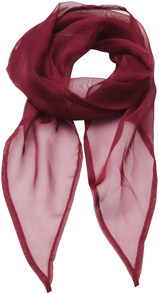 PR740 - Ladies Chiffon Scarf - Burgundy
