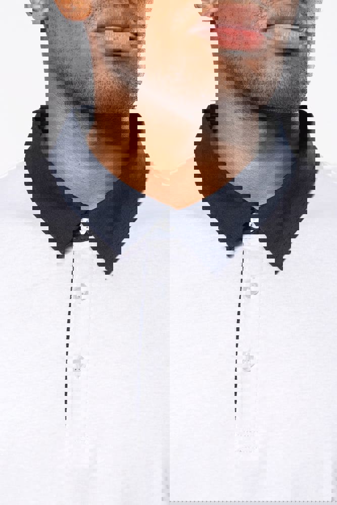 K260 - Zweifarbiges Jersey-Polohemd für Herren