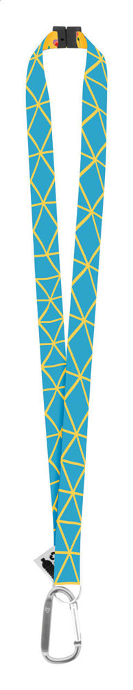 Subyard XL Safe RPET - Lanyard mit Sublimationsdruck - silber