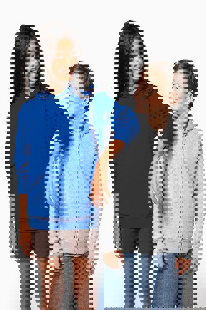 K4045 - Recyceltes Kinder-Kapuzensweatshirt mit Reißverschluss