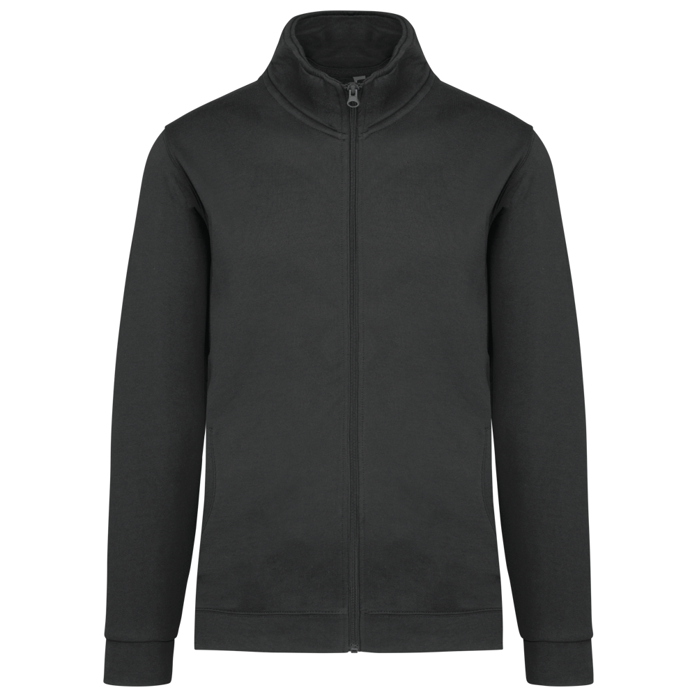 K472 - Sweatjacke mit Reißverschluss - dark grey