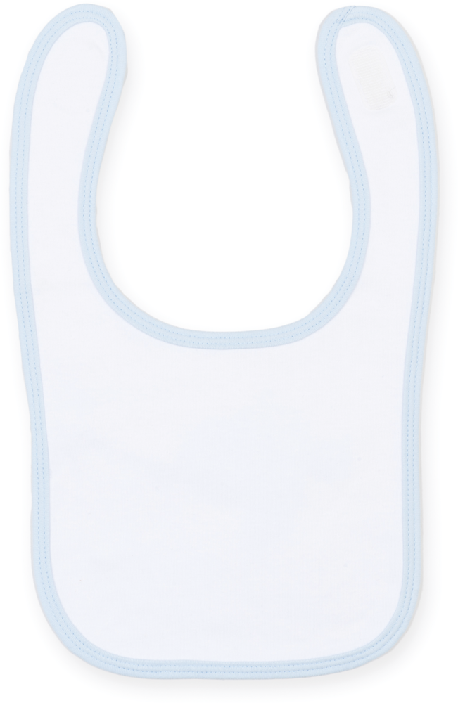 LW082 - Bib - White / Pale Blue