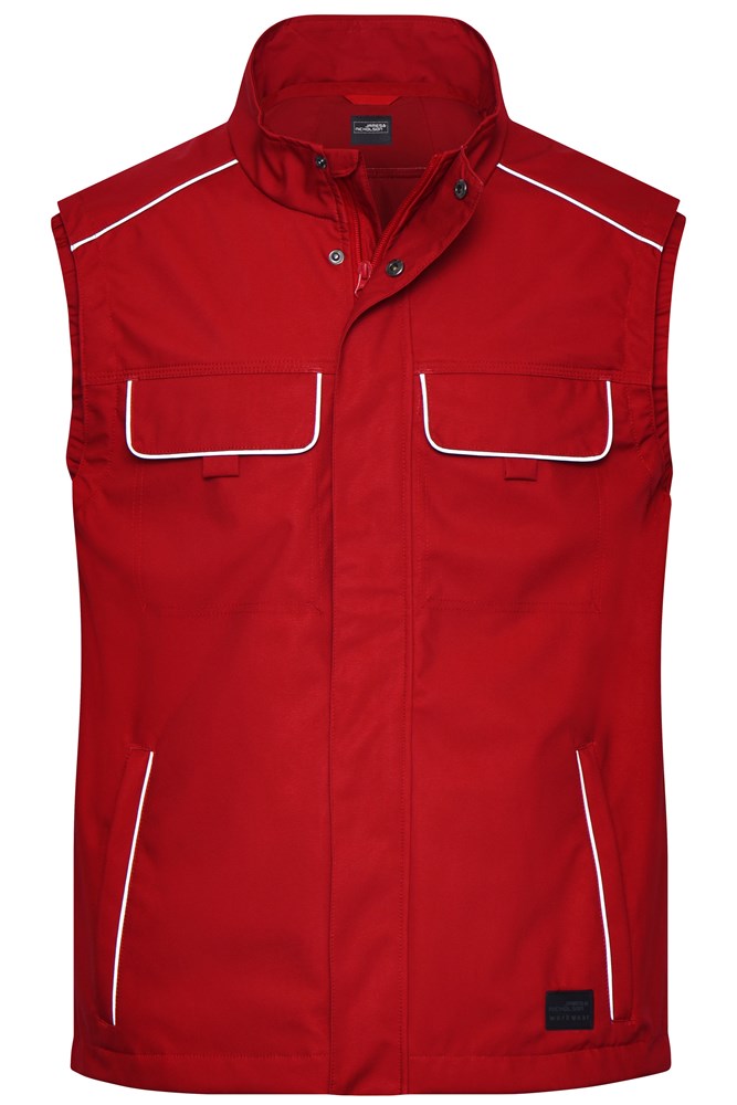 Workwear Softshell Light Vest - SOLID - - Red (ca. Pantone 200C)