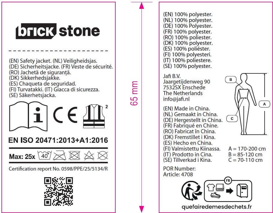 Sicherheitsweste - EN 20471