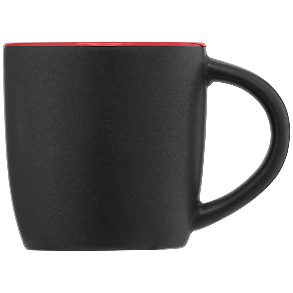 Zanzibar - 355 ml Keramiktasse - Mattschwarz mit Farbeffekt im Innenraum Zanzibar - 355 ml Keramiktasse - Mattschwarz mit Farbeffekt im Innenraum