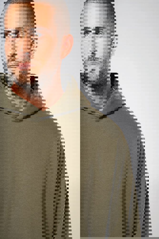 K4018 - Kapuzensweatshirt aus Molton, Oversize, Unisex