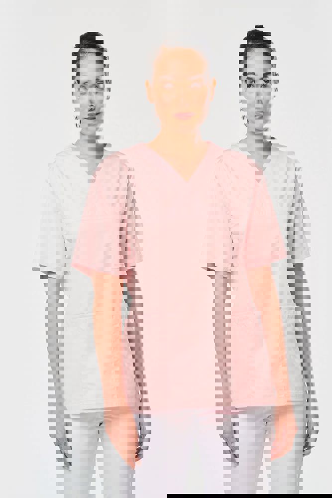 WK507C - Kurzärmlige Unisex-Tunika aus Baumwollpolyester