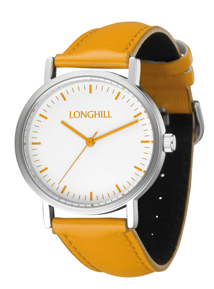 Metalluhr LUCA - dunkelgelb