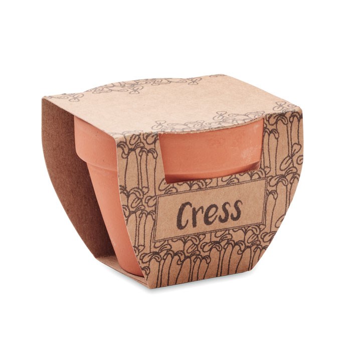 CRESS POT - Terrakotta-Topf Kresse CRESS POT - Terrakotta-Topf Kresse