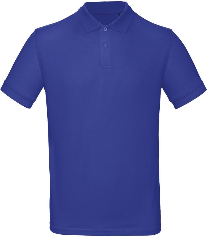 B&C Men's organic polo shirt - Cobalt Blau