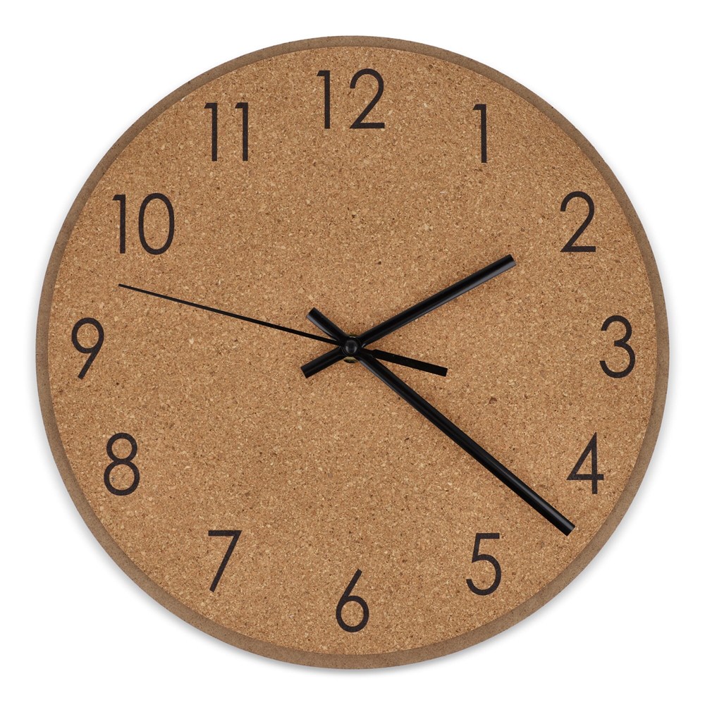 Wanduhr aus Kork Wanduhr aus Kork