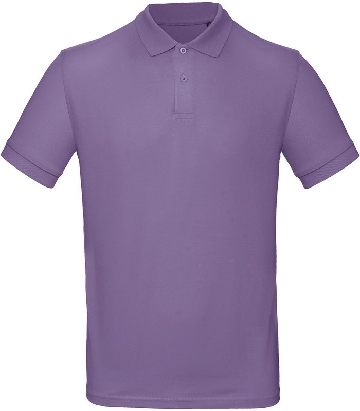 B&C Men's organic polo shirt - Millennial Lilac
