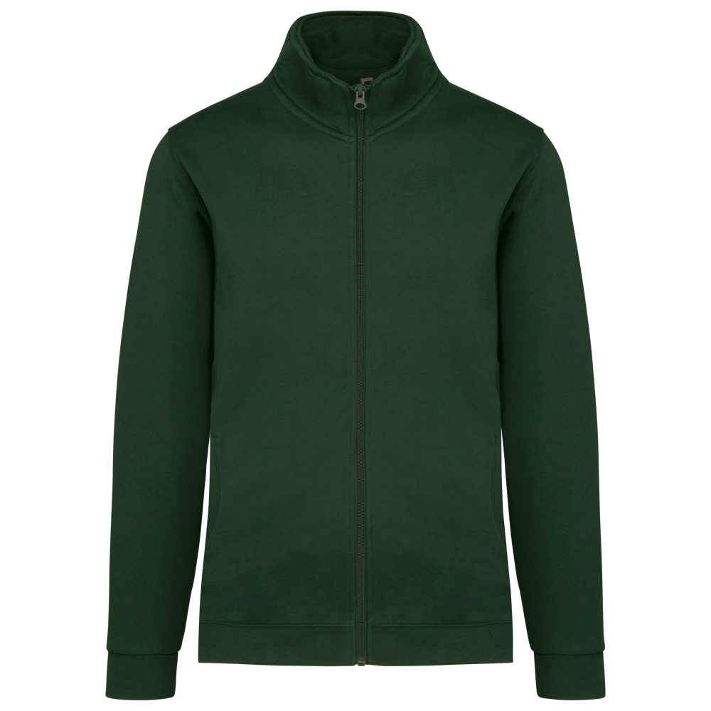 K472 - Sweatjacke mit Reißverschluss - Forest Green
