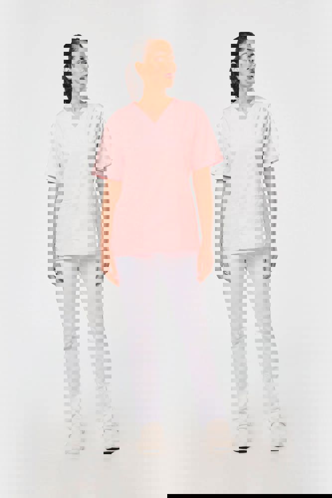 WK507C - Kurzärmlige Unisex-Tunika aus Baumwollpolyester