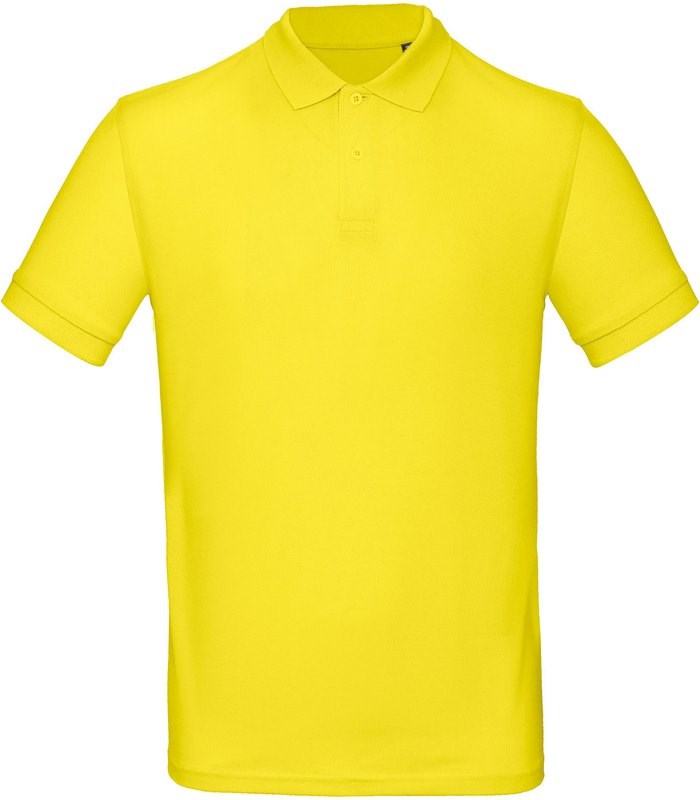 B&C Men's organic polo shirt - Solar Gelb