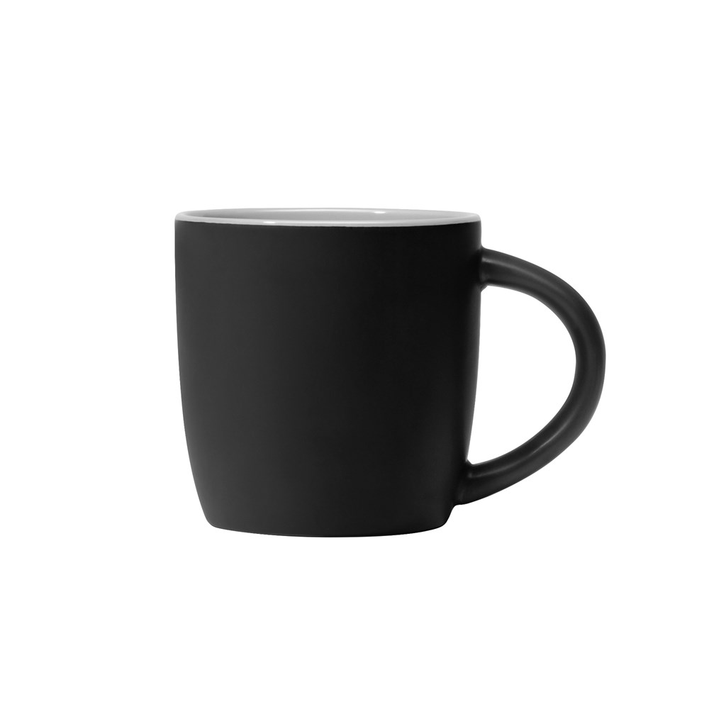 Zanzibar - 355 ml Keramiktasse - Mattschwarz mit Farbeffekt im Innenraum Zanzibar - 355 ml Keramiktasse - Mattschwarz mit Farbeffekt im Innenraum
