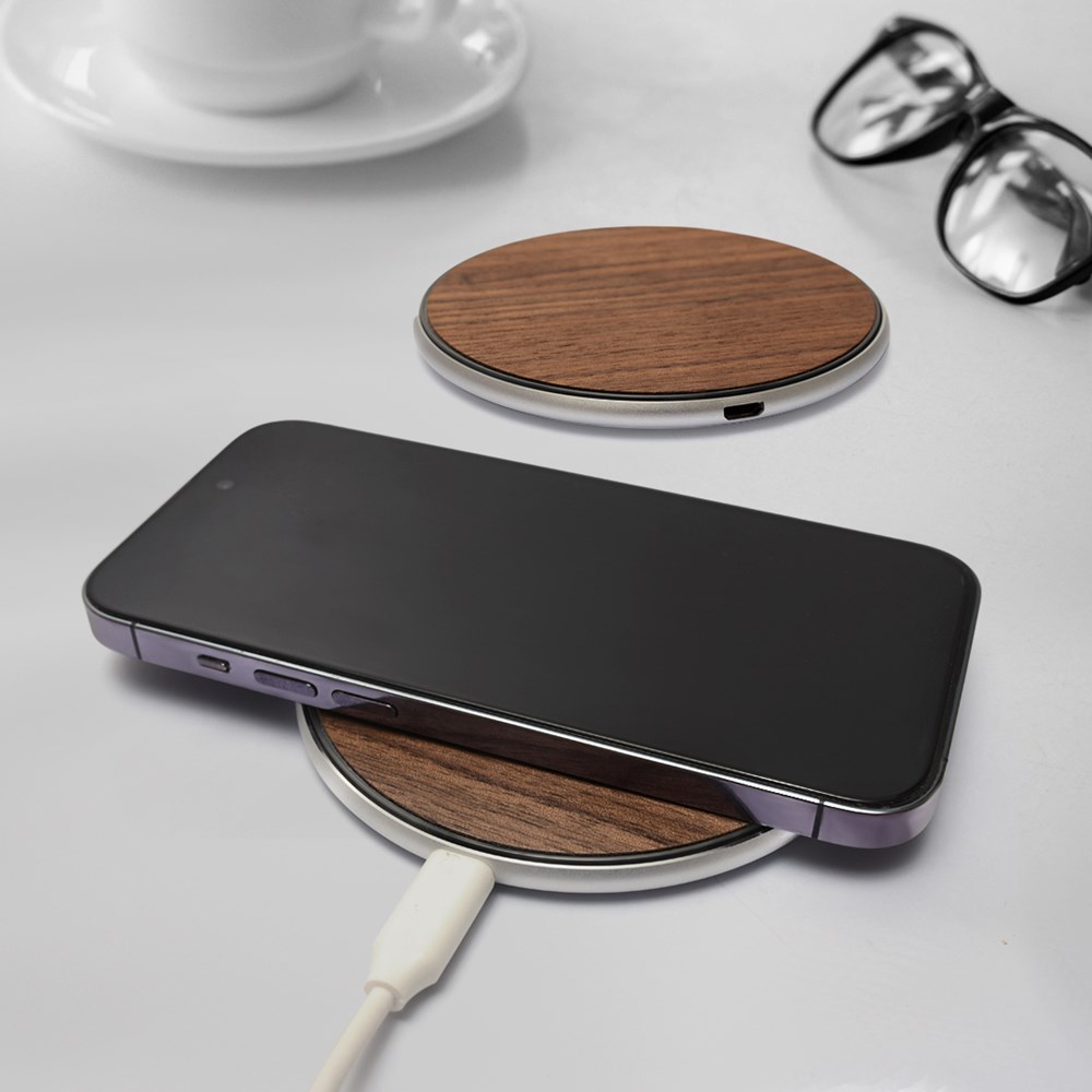 Wireless Charger AuraPad-Walnussbraun Wireless Charger AuraPad-Walnussbraun
