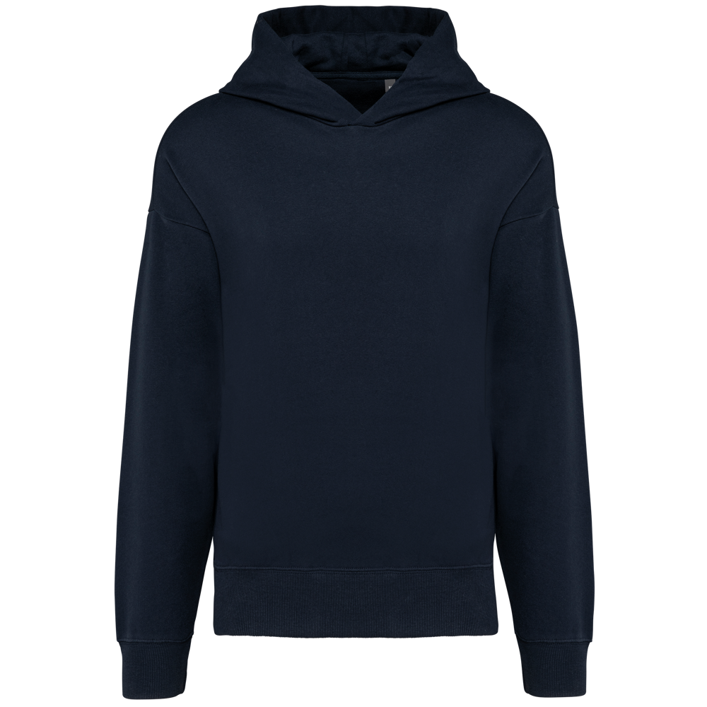 K4018 - Kapuzensweatshirt aus Molton, Oversize, Unisex - navy