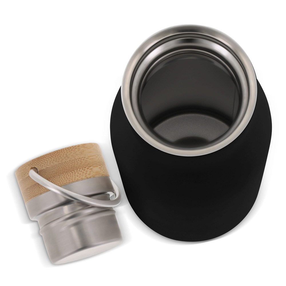 Isolier-Flasche mit Bambusdeckel, 500ml