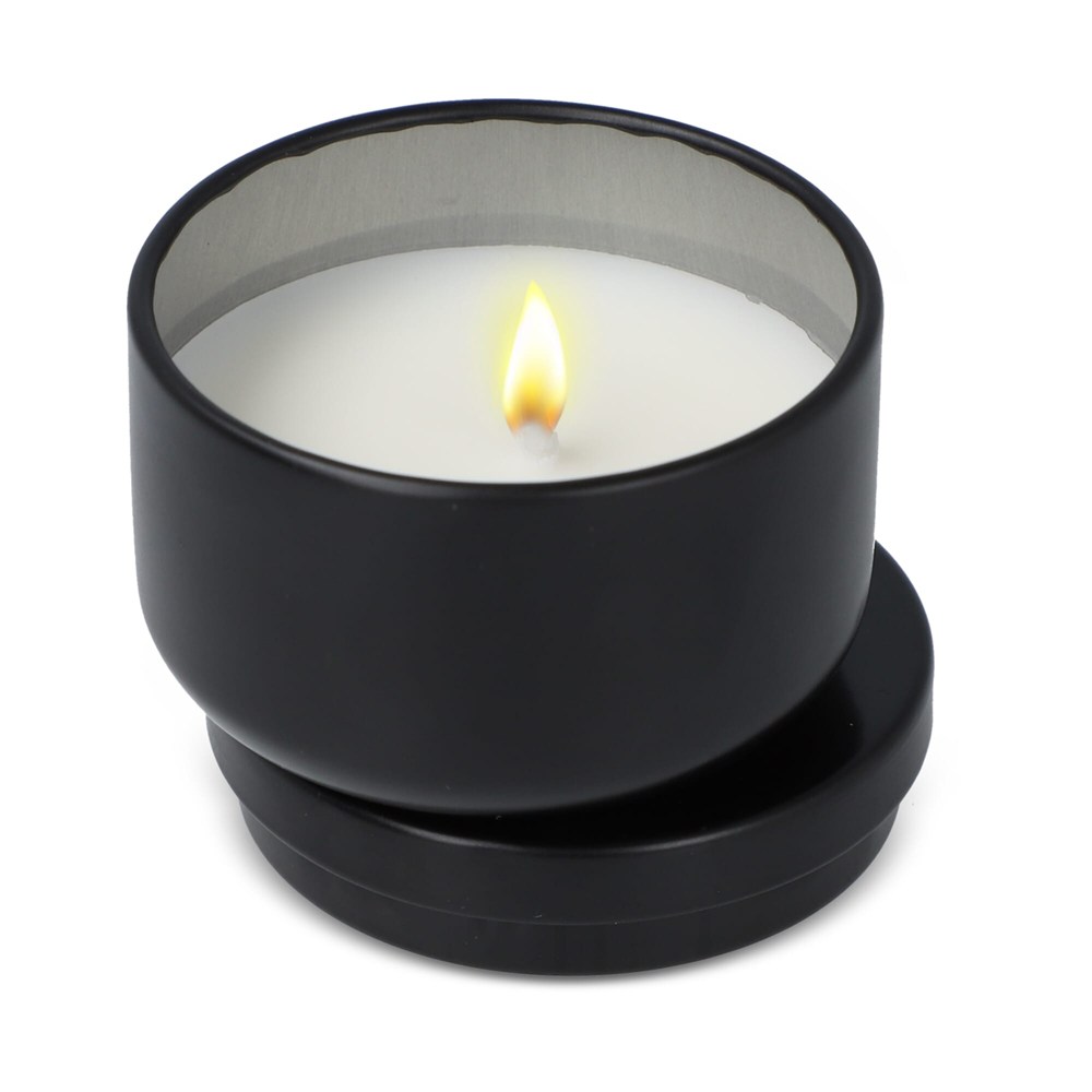 Asana unparfümierte Kerze auf Pflanzenbasis in recycelter Dose