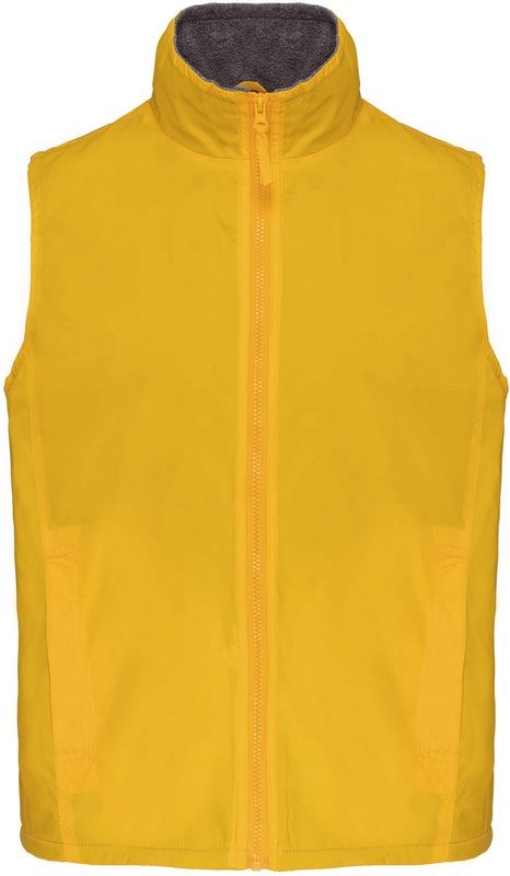 Kariban Record > Bodywärmer mit Fleece-Innenfutter - Gelb / Grau