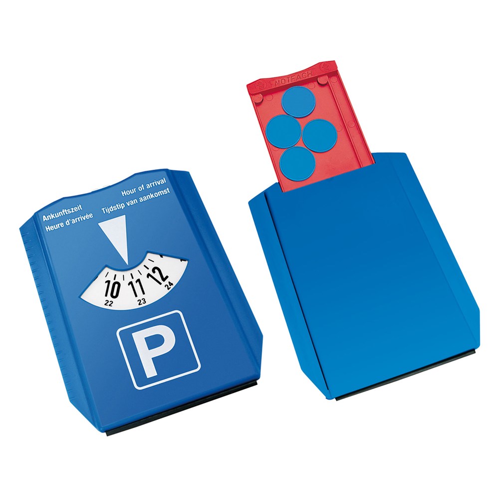 Parkscheibe "Beta Quartett" - blau/blau/blau